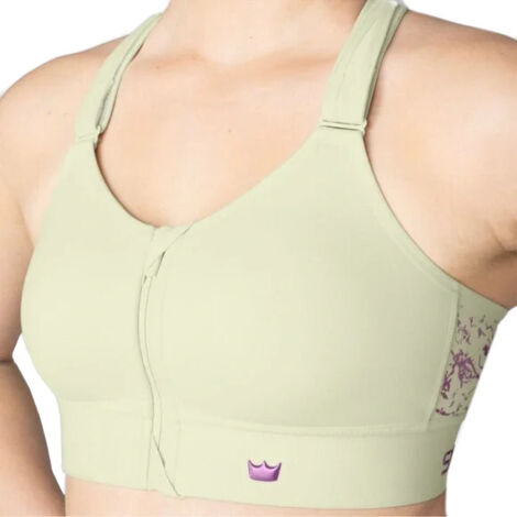 Sujetador deportivo Shefit Green de sujeción media y ajustable, talla 2XL (1/5)