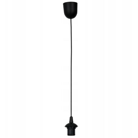 BASE DE CABLE COLGANTE DE LA LÁMPARA COLGANTE NEGRO E27 SUSPENSIÓN PULIDO FABRICANTE