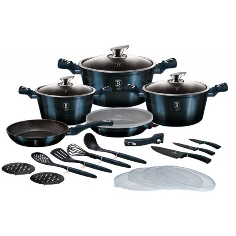 BERLINGER HAUS BH-7183 JUEGO DE COCINA DE 22 PIEZAS AGUAMARINA (1/5)