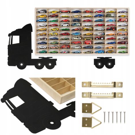 ESTANTE PARA COCHES HOT WHEELS 80 PLAZAS ORGANIZADOR DE COCHES CAMIÓN (1/5)