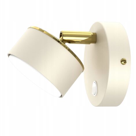 Aplique de pared Lámpara de techo Foco ECRU BEIGE GX53 LÁMPARA POLACA