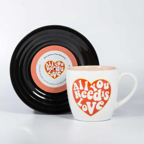 Taza de San Valentín con platillo de los Beatles para enamorados, regalo para esposa (1/4)