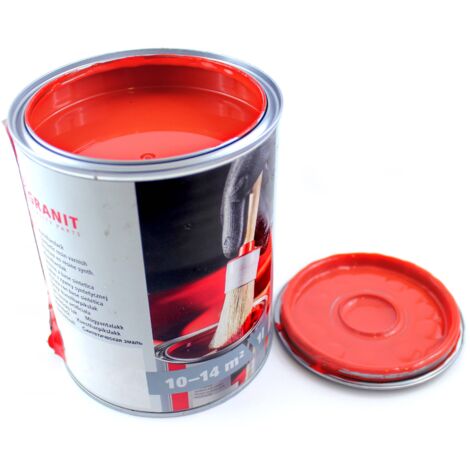 Pintura Barniz rojo RAL 2002 NOPOLUX WILCKENS GRANIT Bote 1 l