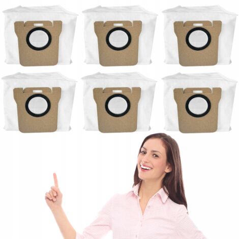 6 x BOLSAS para Dreame L10S Ultra L10 L20, para Xiaomi Vacuum X10 X10+ X20+ (1/5)