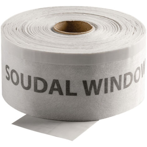CINTA EXTRA SOUDAL SWS PARA INSTALACIÓN EXTERIOR DE VENTANAS CALIENTE. PEGAMENTO COMPLETO 70mm/30m