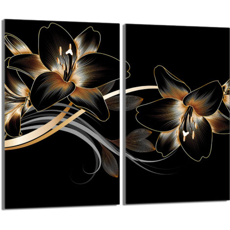 Placa protectora de vidrio para la estufa 2x30x52 Orchidea