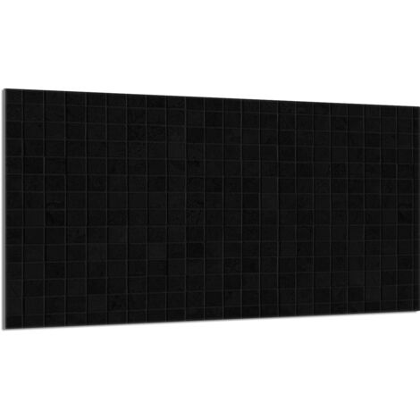 Placa protectora de vidrio para estufa 90x52 Negra