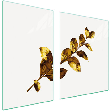 PLATO DE VIDRIO Y TABLA DE CORTAR 100x52 ORO (1/5)