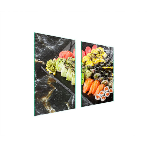 PLACA PROTECTORA DE VIDRIO PARA COCINA 65x52 SUSHI
