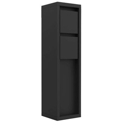 Poste de jardín eléctrico 2xSCHUKO  IP54 negro MAINS Lutec 9702201012 (1/5)
