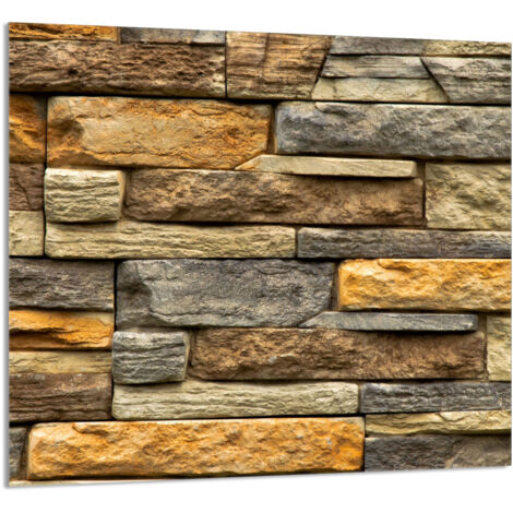 PANEL DE VIDRIO PARA COCINA 65x60 Ladrillo