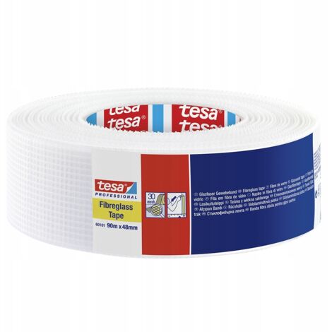 Cinta de fibra de vidrio para placas de yeso Tesa 90 m x 48 mm (1/3)
