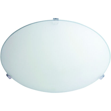 Lámpara de techo de cristal 25 cm E27 1x60W cristal opal redondo Simple 1803 Rabalux (1/3)
