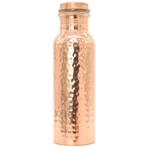 Botella de agua de cobre martillado Gisane Premium de 750 ml (1/2)