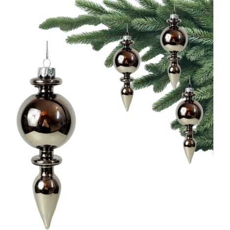 Bola de cristal grafito premium, colección Luxury, 16 x 5,5 x 5,5 cm 173383