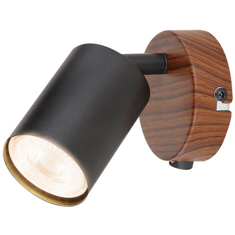 Aplique de dormitorio con interruptor GU10 roble Edmund 5295 Rabalux (1/2)