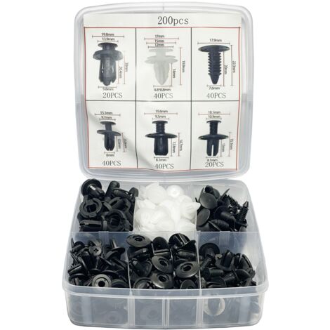 Set de clips, pernos, clips para tapicer铆a 200 piezas VW AUDI BMW universal (1/5)