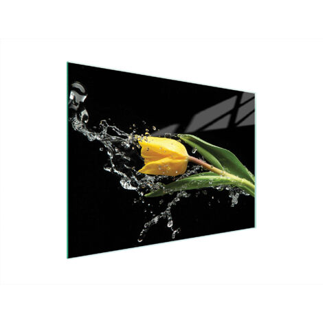 TABLA DE CORTAR DE VIDRIO 40x30 TULIPÁN