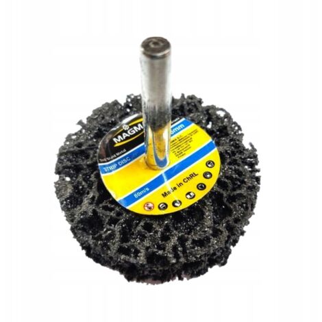 Disco para eliminar óxido para taladro, pelo negro, 50 x 13 mm (1/4)