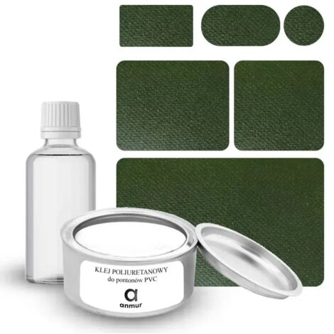 Kit de reparación de pontones de PVC, pegamento + 6 parches (1/5)