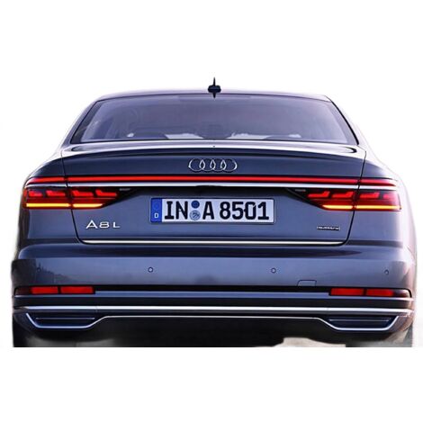 Moldura cromada para el portón trasero del Audi A8 2017+