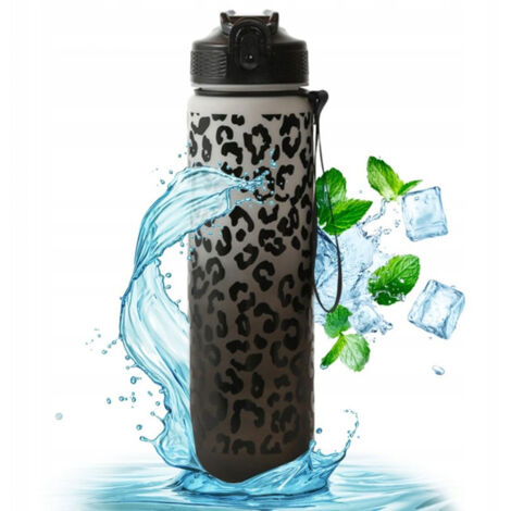 Botellas de agua ECARLA Panther Ombre 1l Blanco Negro BD43WZ1 (1/4)
