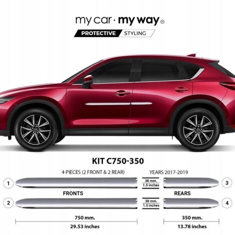 Mazda CX-5 - Tiras protectoras cromadas para puertas (1/5)