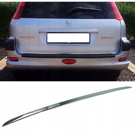 PEUGEOT 206 SW Estate Molduras cromadas Portón trasero cromado