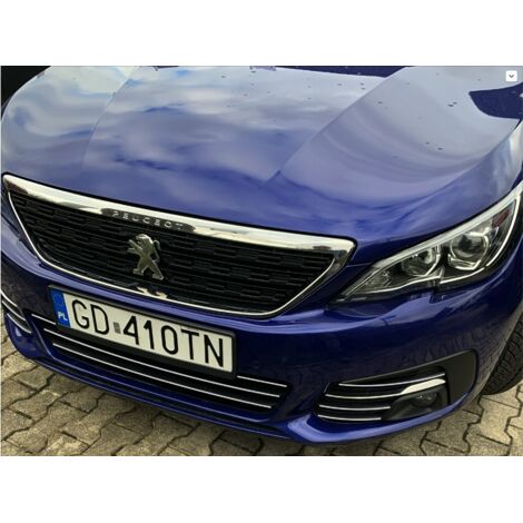 PEUGEOT 308 - MOLDURAS DE PARRILLA CROMADAS Tuning