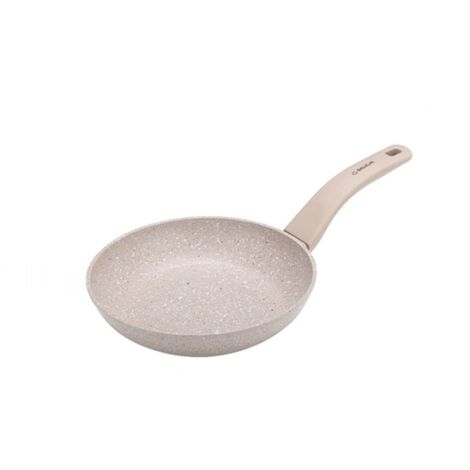 Sartén tradicional con revestimiento antiadherente de mármol GRANITA 16 cm, revestimiento antiadherente beige, mango antideslizante (1/5)