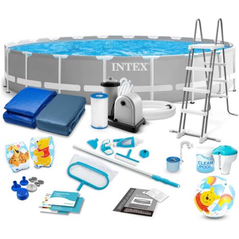 Piscina de jardín con estructura 610 x 132 cm 21 en 1 INTEX 26756