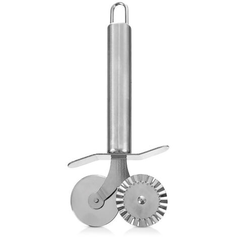 Rueda doble de acero para masa y pasta de 4 cm (1/5)
