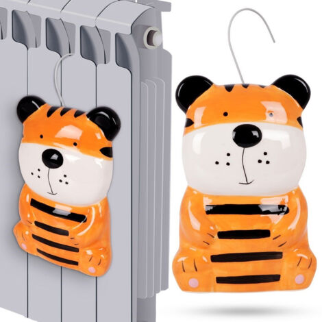 Humidificador de radiador de cerámica con forma de tigre para niños, 240 ml