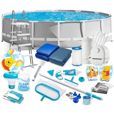 Piscina de jardín con estructura 549 x 122 cm 21 en 1 INTEX 26732