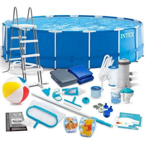 Piscina de jardín con estructura 457 x 122 cm 21 en 1 INTEX 28242