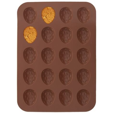 Cortador de galletas de silicona marrón con nueces SILLINIE (1/5)