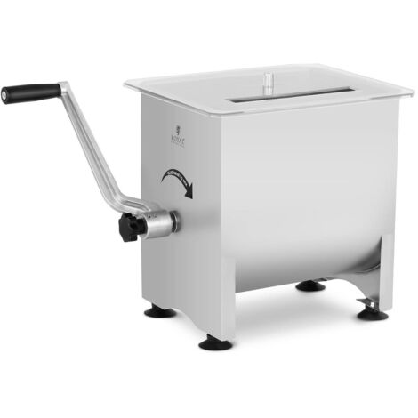 Mezcladora de carne - 16 L - acero inoxidable - manual (1/4)