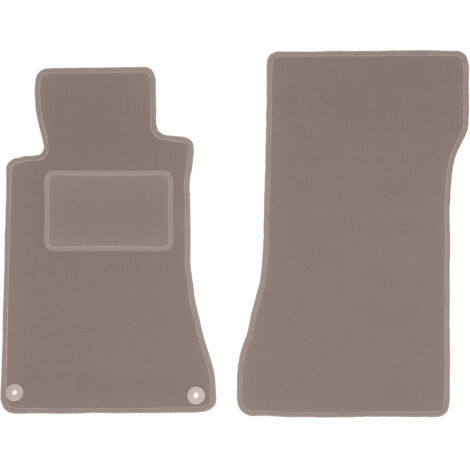 Alfombrillas delanteras beige para Mercedes C W203 sedán, familiar (2000-2008) (1/5)
