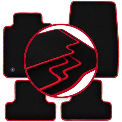 Alfombrillas CARLUX-RED para Ford Mustang MK6 Coupé (2014-)