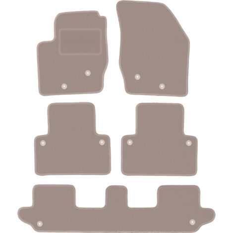 Alfombrillas de terciopelo para Volvo XC90 I SUV 7 plazas (2002-2014) beige (1/5)