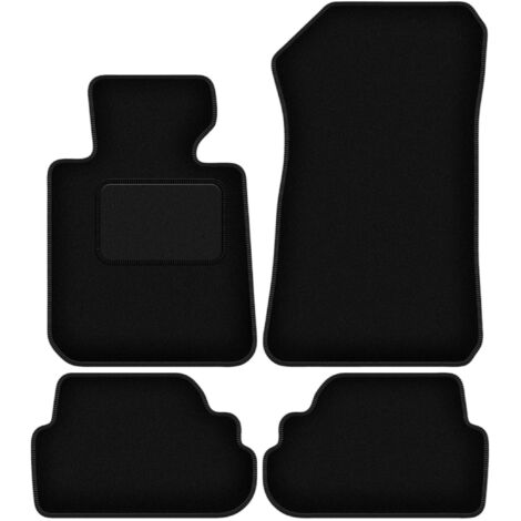 Alfombrillas de terciopelo negro para BMW 1 E81 hatchback (2004-2011)