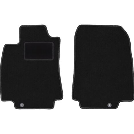 Alfombrillas delanteras negras para: Nissan Tiida C11 hatchback, sedán (2004-2012) (1/5)