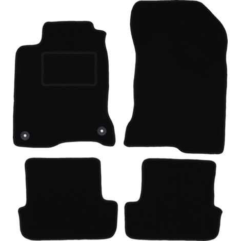 Alfombrillas de terciopelo negro para Renault Laguna III Coupé (2007-2015)