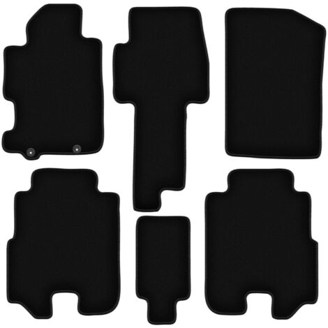 Alfombrillas de terciopelo negro BASIC para Honda FR-V monovolumen (2004-2009) (1/5)