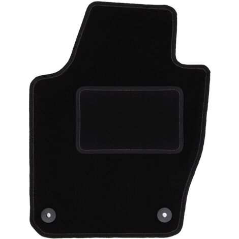Alfombrilla de terciopelo para el conductor para: Seat Ibiza IV 6J hatchback, ST, familiar (2008-2017) negra (1/5)