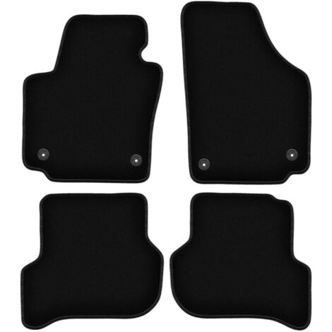 Alfombrillas de terciopelo negro BASIC para: Seat Altea XL monovolumen (08.2008-2015) (1/5)