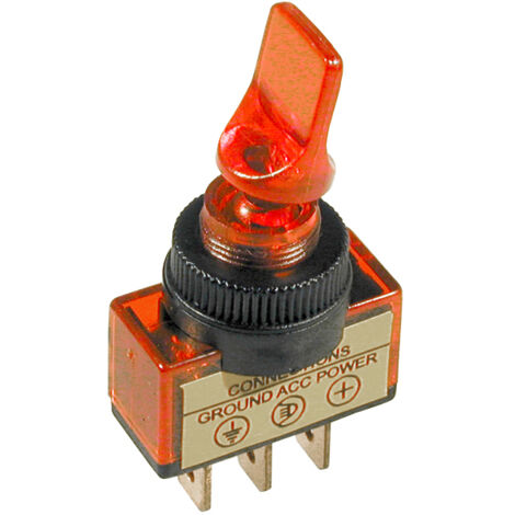 INTERRUPTOR ILUMINADO ASW-14D ROJO 20A 12VDC