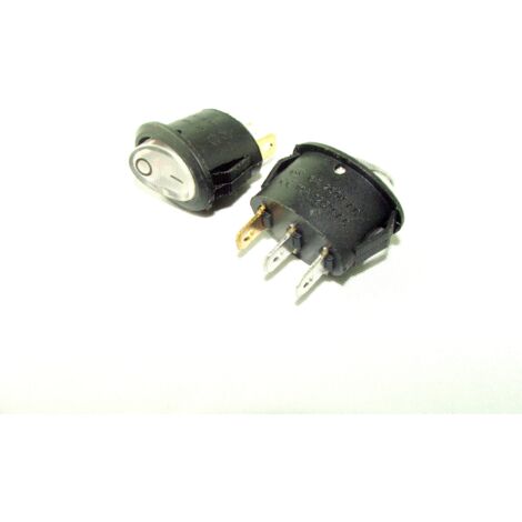 INTERRUPTOR BASCULANTE OVALADO ON-OFF BLANCO