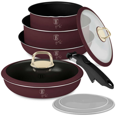 BATERÍA DE COCINA DE TITANIO 9 PIEZAS BERLINGER HAUS BH-8254 LEONARDO (1/5)