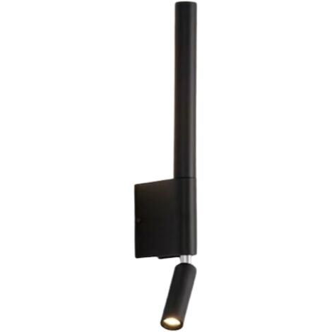 Roar - Aplique moderno 43 cm 7W LED negro (1/3)